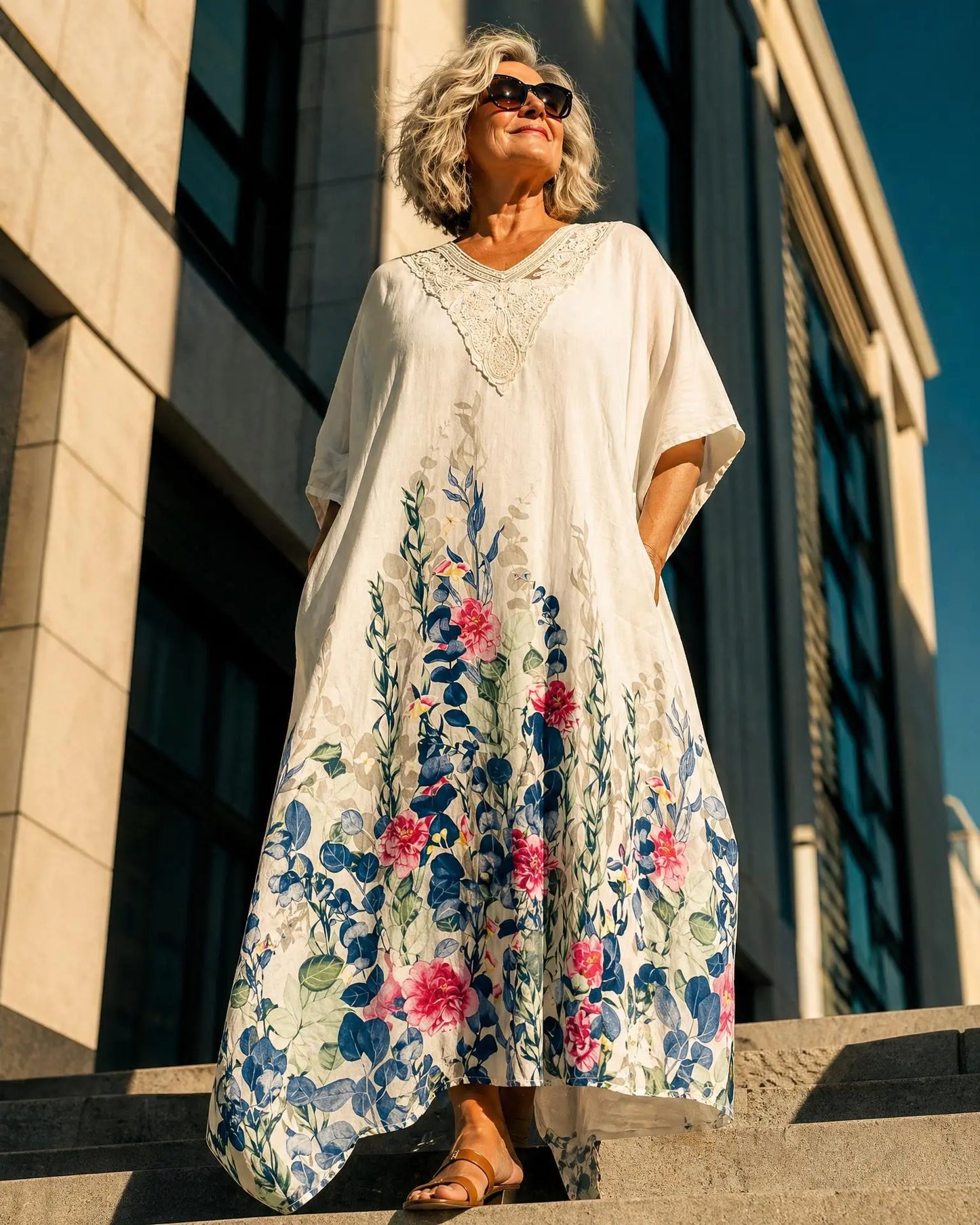 Kleid mit floralen Print