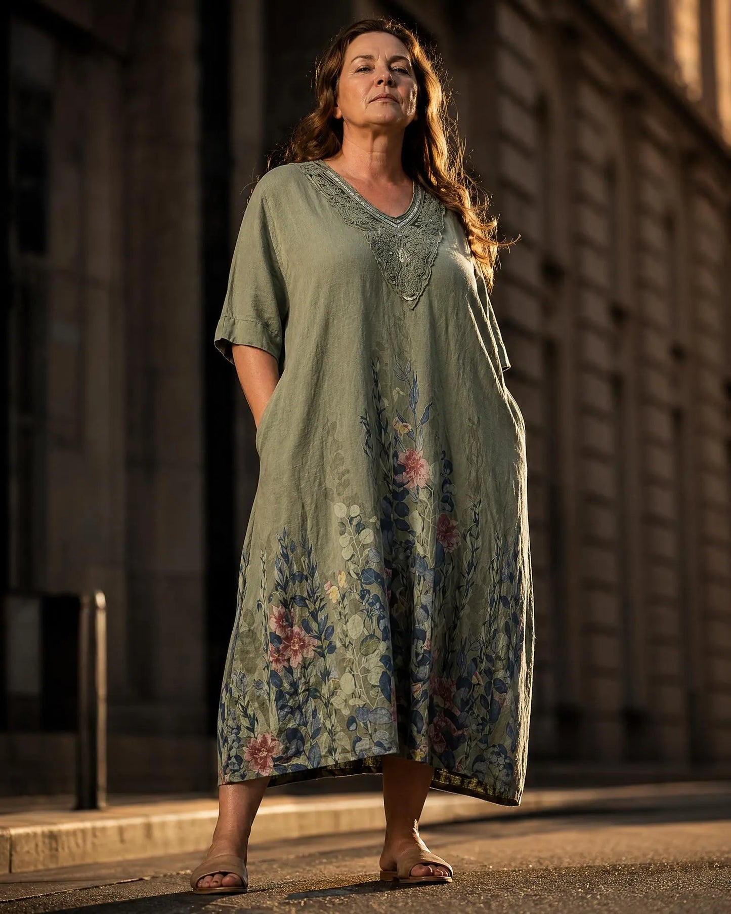 Kleid mit floralen Print