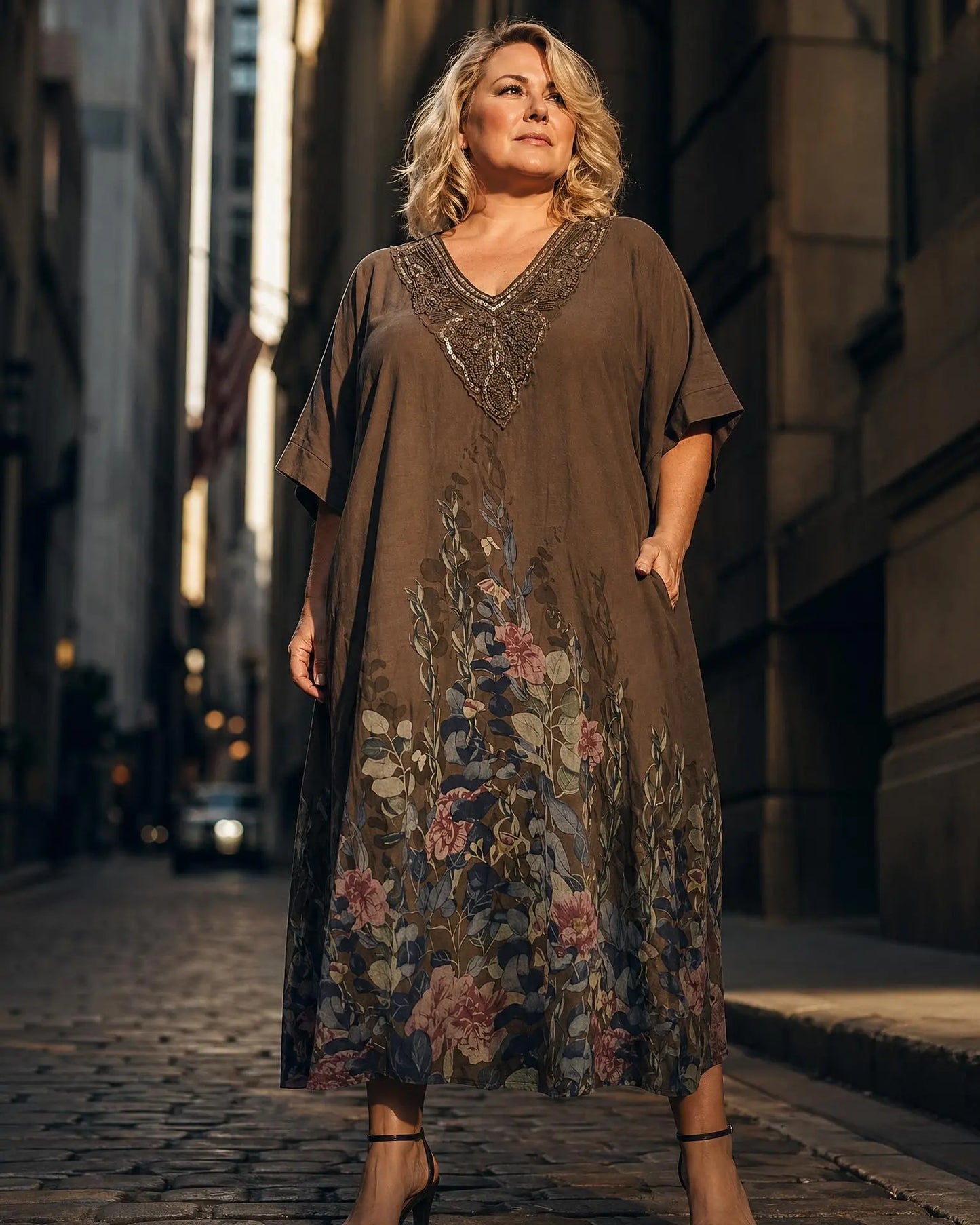Kleid mit floralen Print