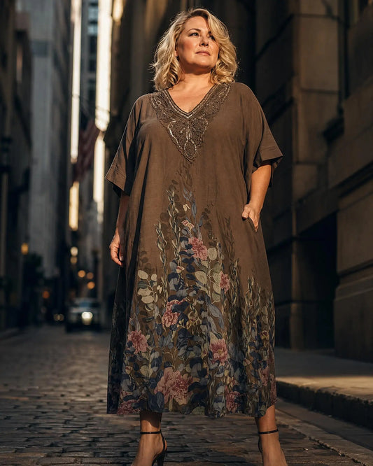 Kleid mit floralen Print