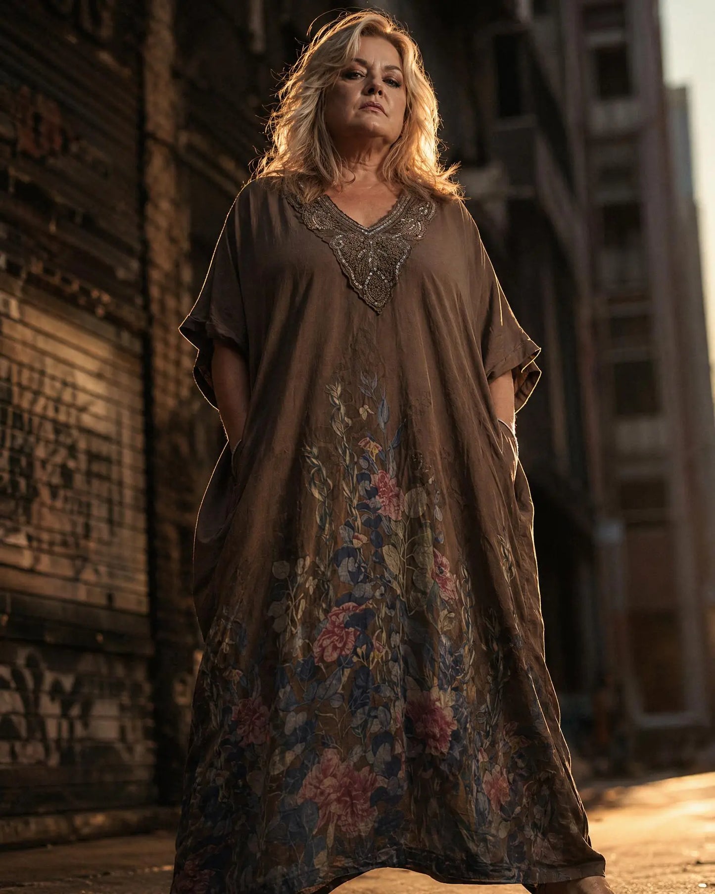 Kleid mit floralen Print