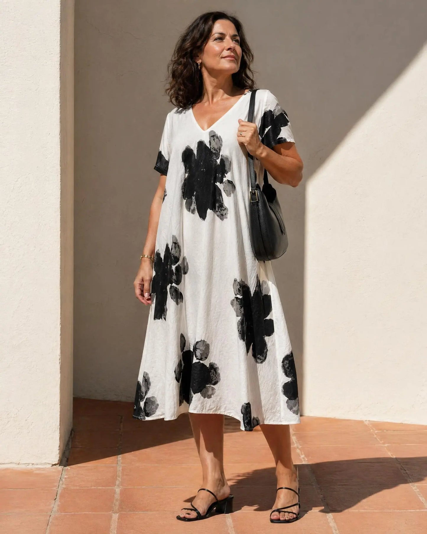 Kleid mit Blumen-Print