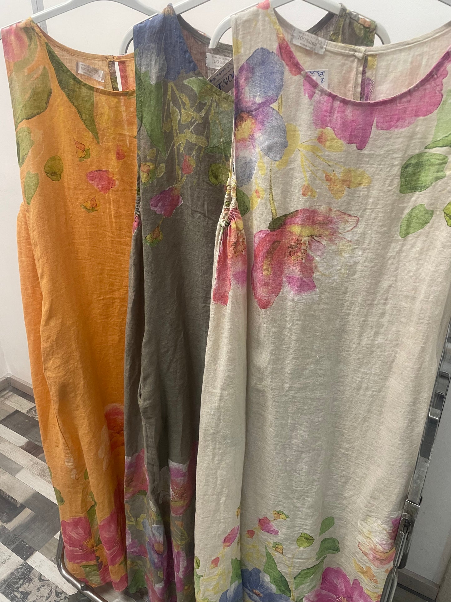 Leinenkleid ärmellos