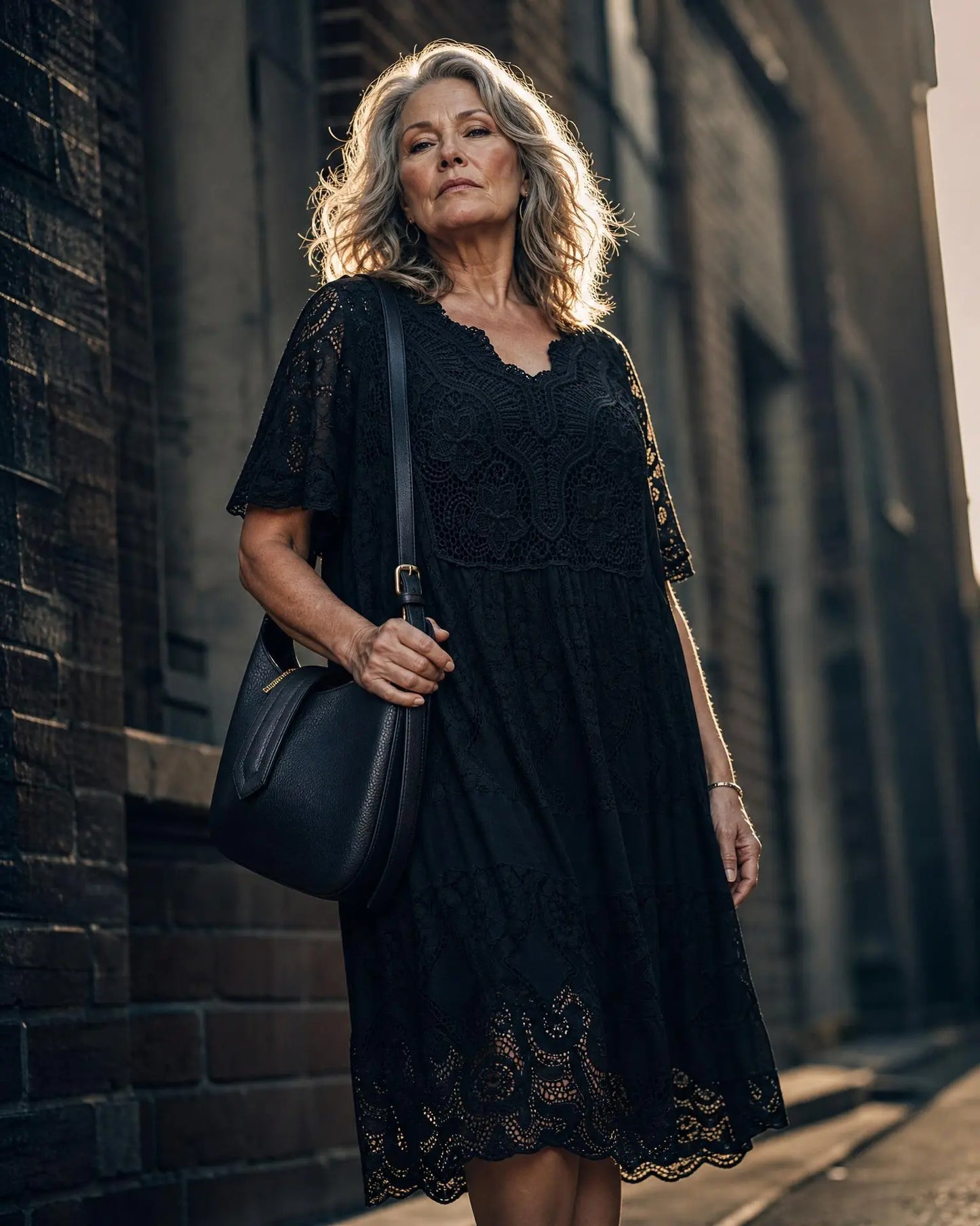 Spitzenkleid im Boho-Stil