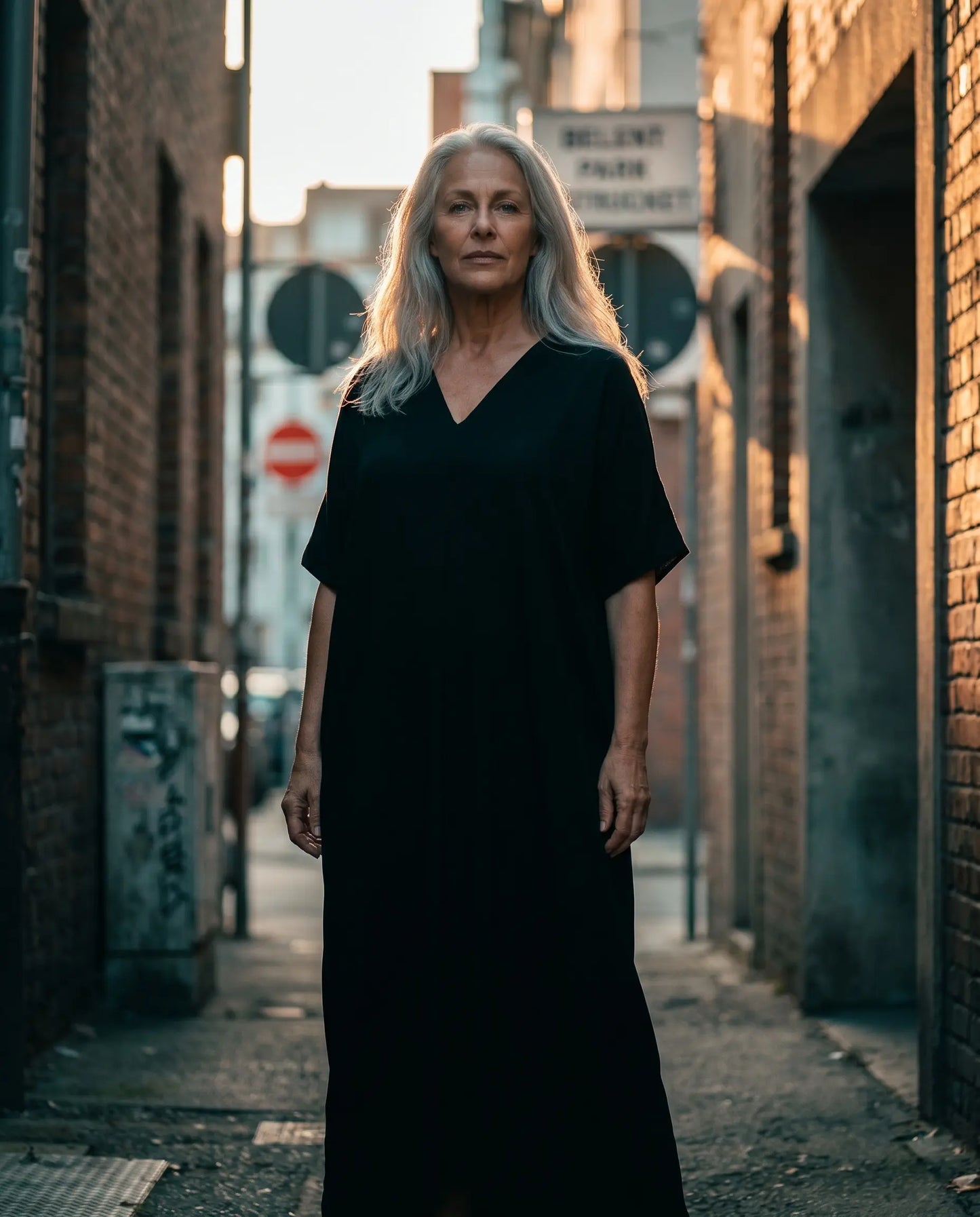 Viskosekleid im A-Linien Schnitt